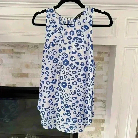Life with Bird Silk Blend Leopard Top - Picture 1 of 4